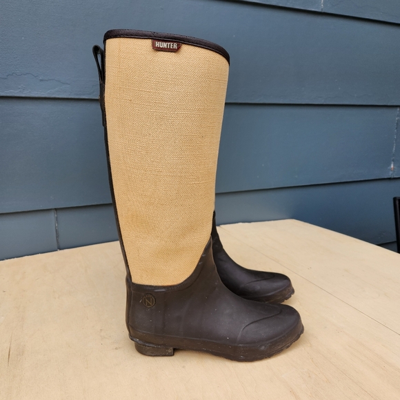 Hunter Women's Regent St James Tweed Wellington Boots - Size 40 - Picture 2 of 15